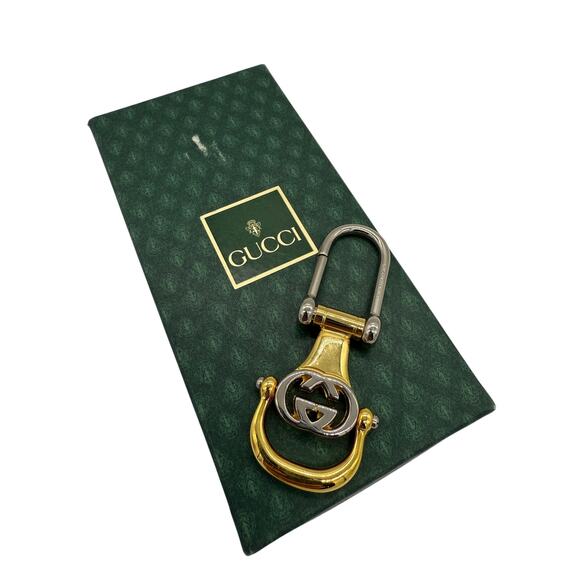 Gucci Vintage GG Horsebit Keychain*Comes with Vintage Gucci Box*Awesome shape - Picture 4 of 5
